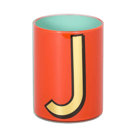 Alphabet Brush Pot - J