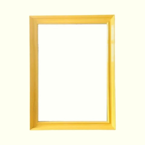 Rectangular Lacquered Mirror - Chinese Emperor Yellow