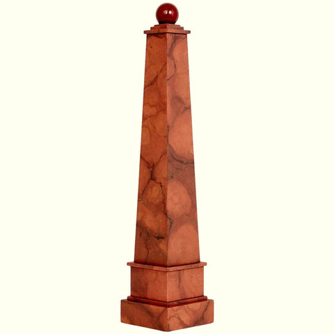 Ball-Top Obelisk - Rosso Verona