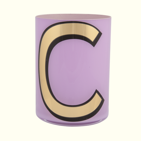 Alphabet Brush Pot - C Lilac