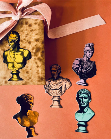 Classical Bust Stickers - 50 Packs of 5 stickers