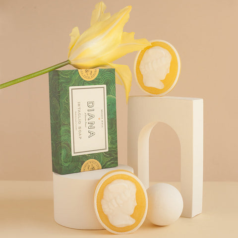 Diana Soap- Basil & Neroli Blossom - Malachite - Box of 12