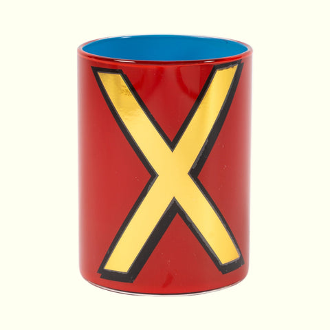 Alphabet Brush Pot - X