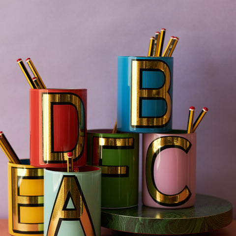 Bespoke Alphabet Brush Pot