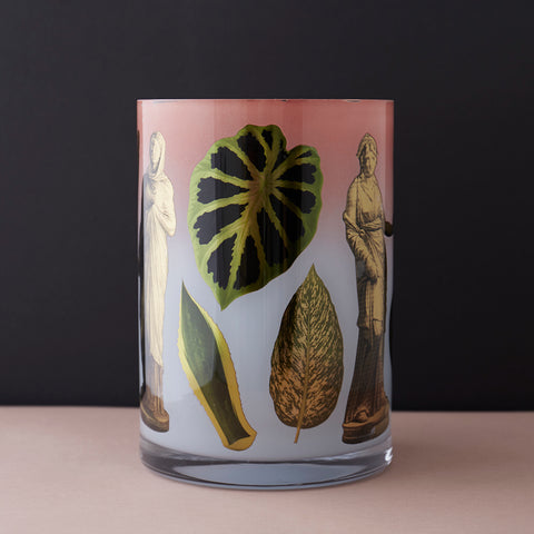 Lacquered Botanical Vase