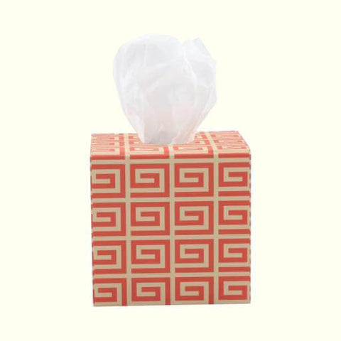 Tissue Box - Greek Fret