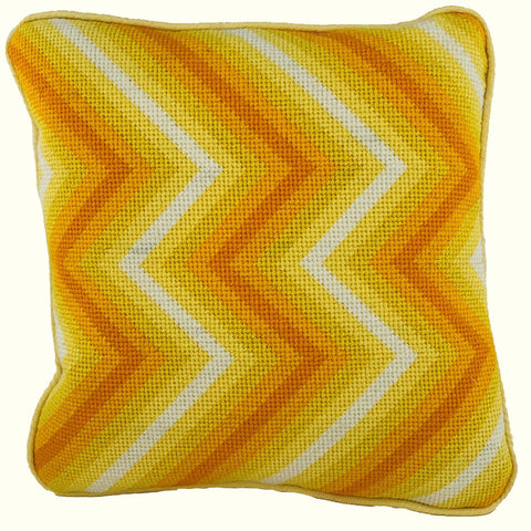 Zig Zag cushion - Yellow