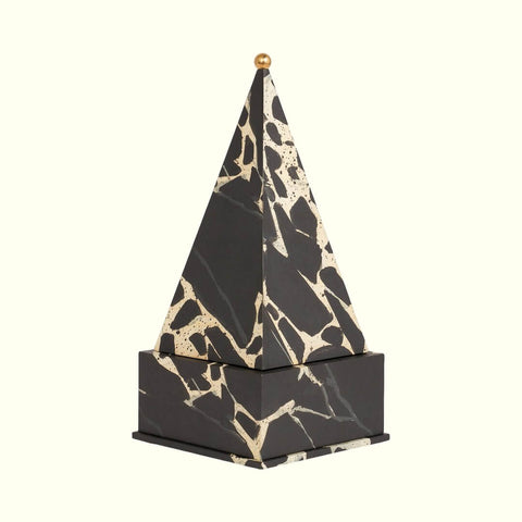 Pyramid Box - French Antique Marble