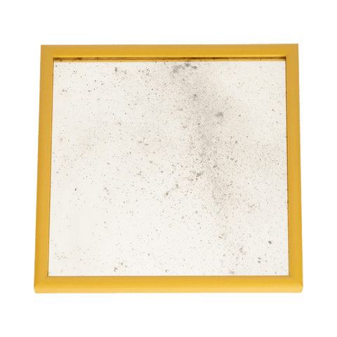 London Square Painted Mirror - Golden Yellow