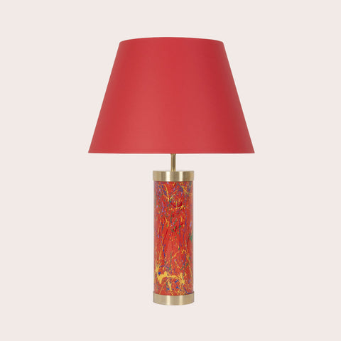 End of Day Confetti Lamp - Red